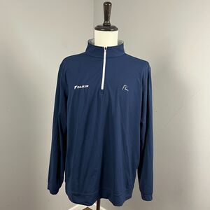 Rhoback Performance 1/4 Zip Long Sleeve Pullover Daikin Logo Navy Blue Men's XL
